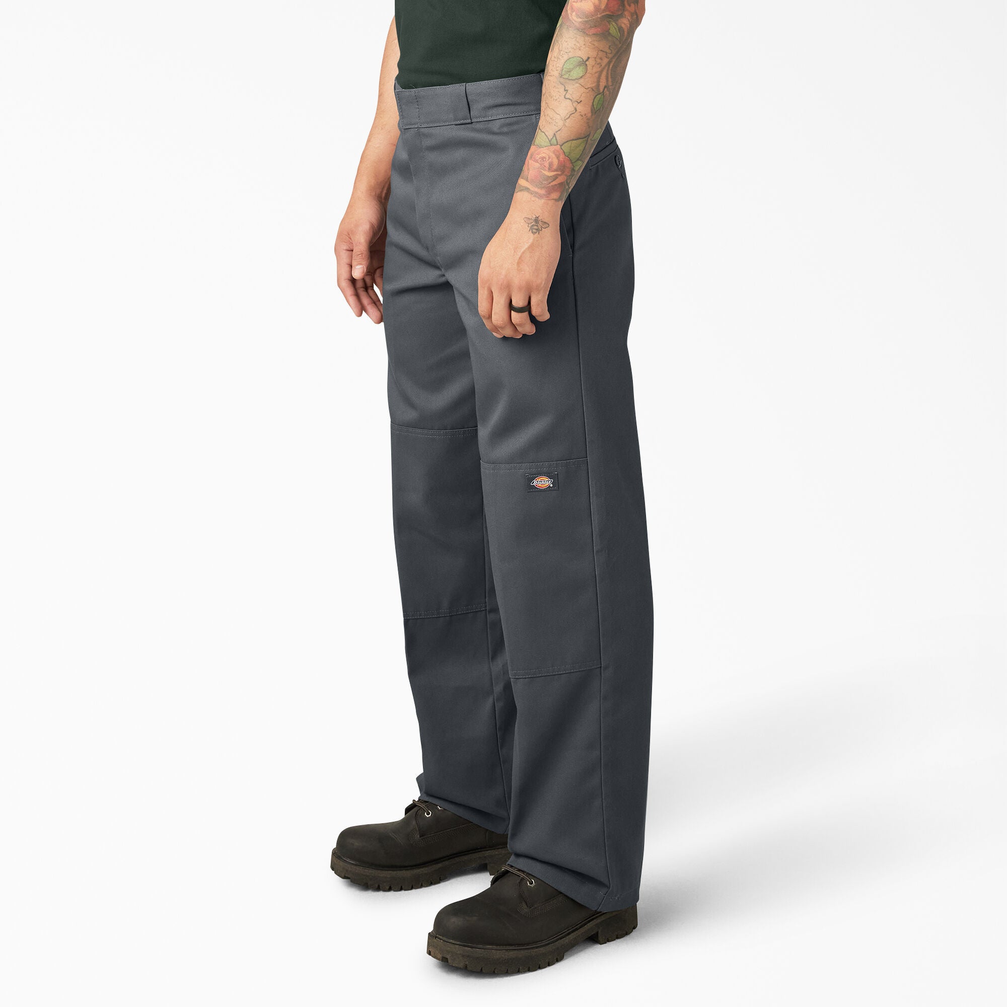 DICKIES TWILL DOUBLE KNEE WORK PANT CHARCOAL