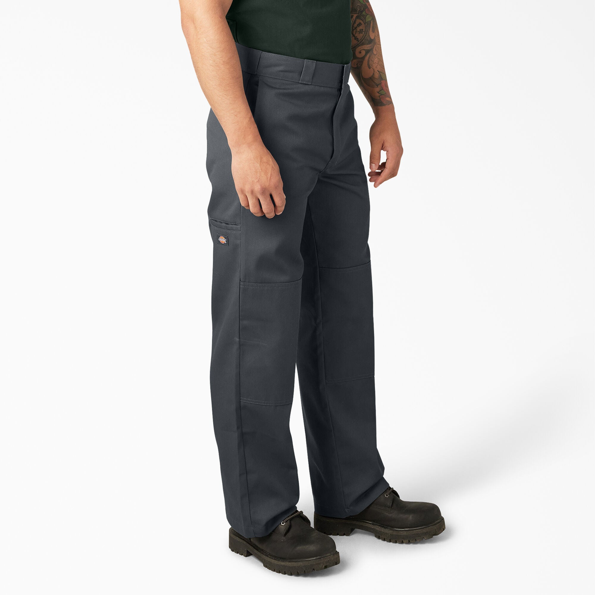 DICKIES TWILL DOUBLE KNEE WORK PANT CHARCOAL