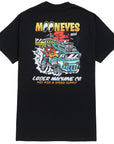 LOSER MACHINE X MOONEYES ECONO HAULING T-SHIRT  BLACK 