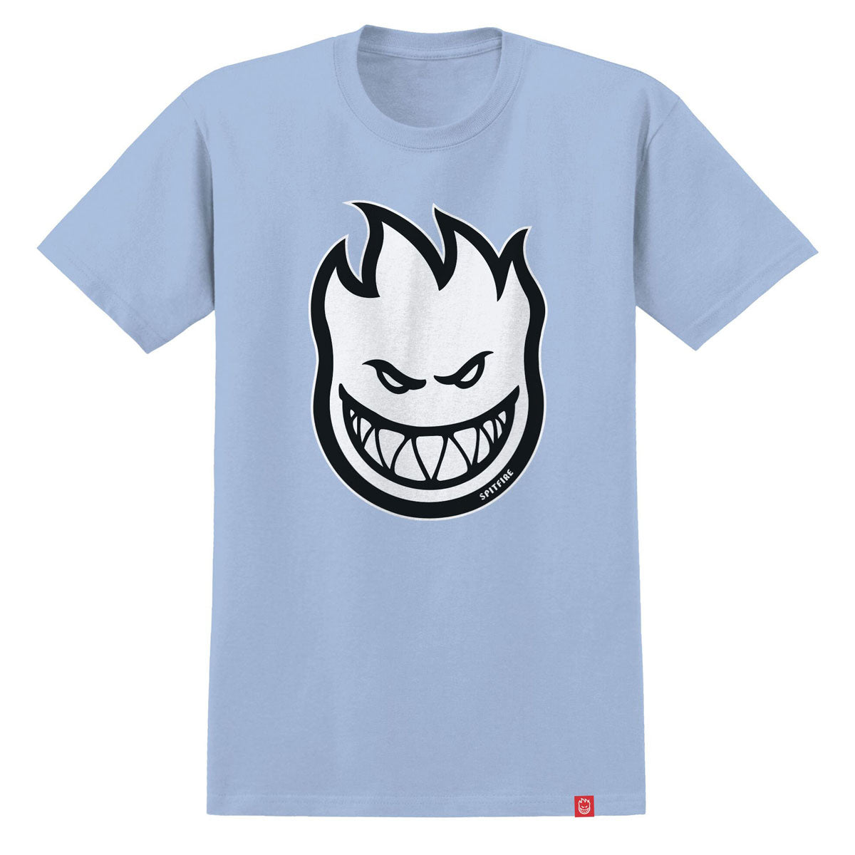 SPITFIRE BIGHEAD YOUTH T-SHIRT LIGHT BLUE/WHITE/BLACK - The Drive Skateboard Shop