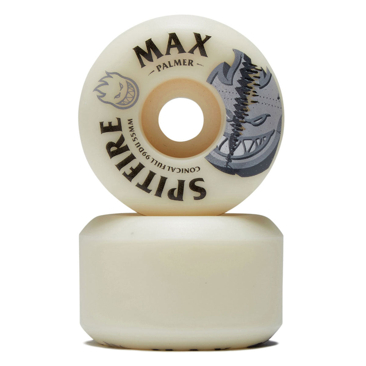 SPITFIRE WHEELS FORMULA FOUR BURN SQUAD MAX PALMER CONICAL FULL 99A (55MM) - The Drive Skateboard Shop