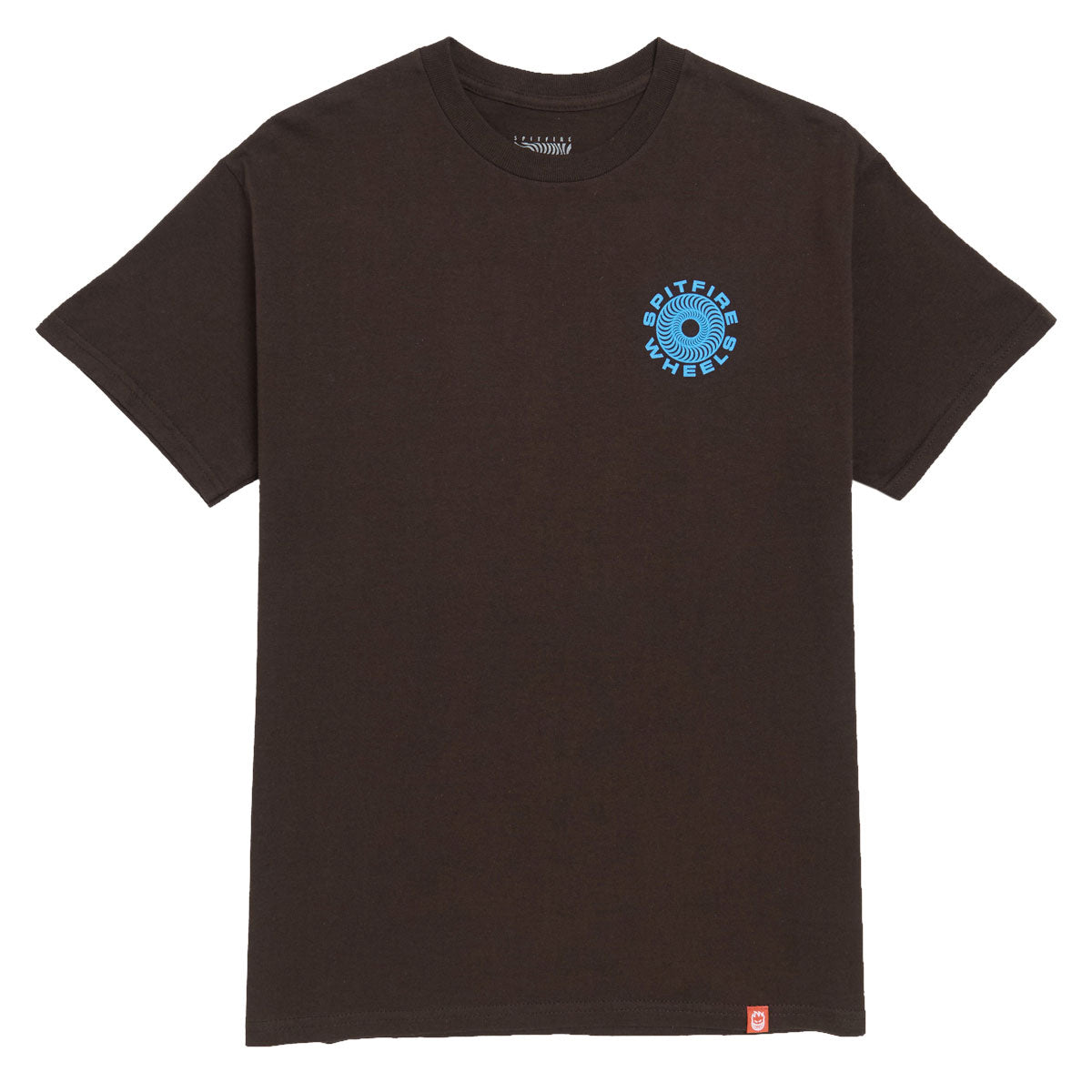 SPITFIRE CLASSIC 87 SWIRL FILL TEE DARK CHOCOLATE