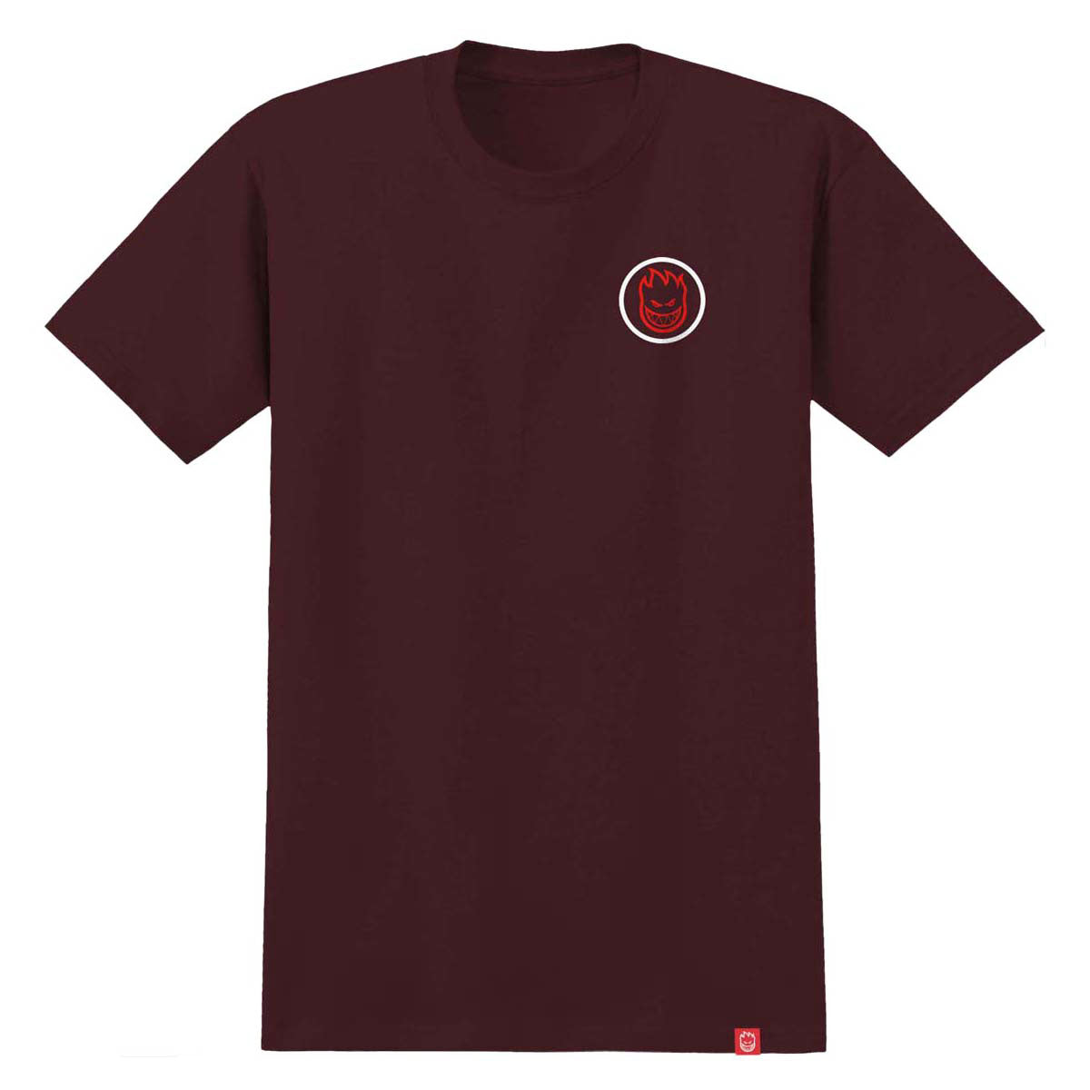 SPITFIRE CLASSIC SWIRL OVERLAY T-SHIRT BURGANDY