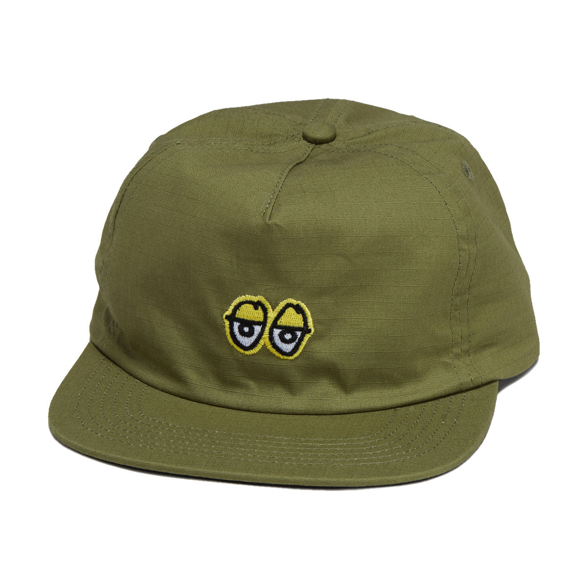 KROOKED EYES SNAPBACK OLIVE/YELLOW