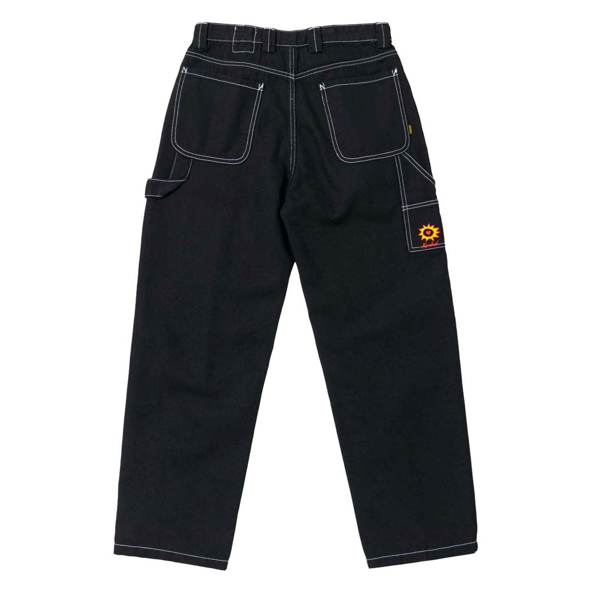 KROOKED SUN HEART CARPENTER PANT BLACK