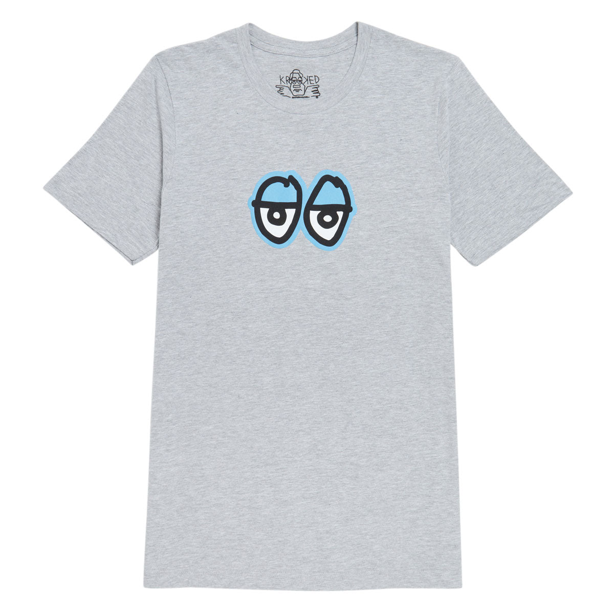 KROOKED EYES RINGSPUN T-SHIRT HEATHER GREY
