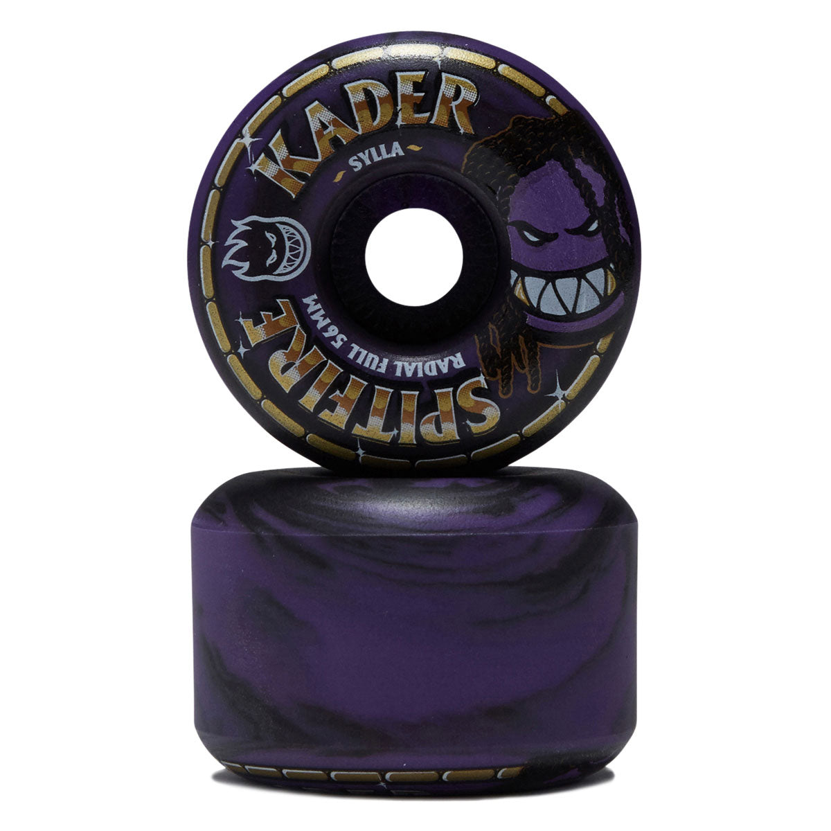 SPITFIRE WHEELS FORMULA FOUR KADER ROLLYRADIAL FULL BLACK/PURPLE 99D (56MM)
