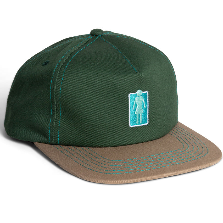 GIRL LOVER OG 5 PANEL HAT FOREST GREEN