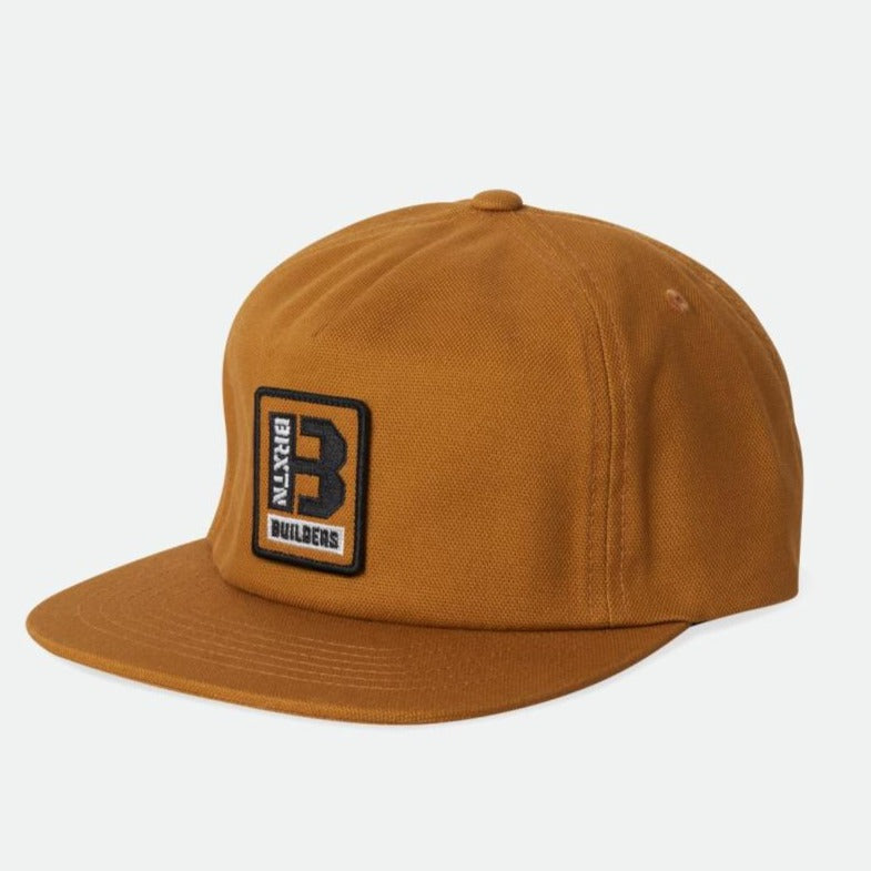 BRIXTON BUILDERS SNAPBACK GOLDEN BROWN - The Drive Skateshop
