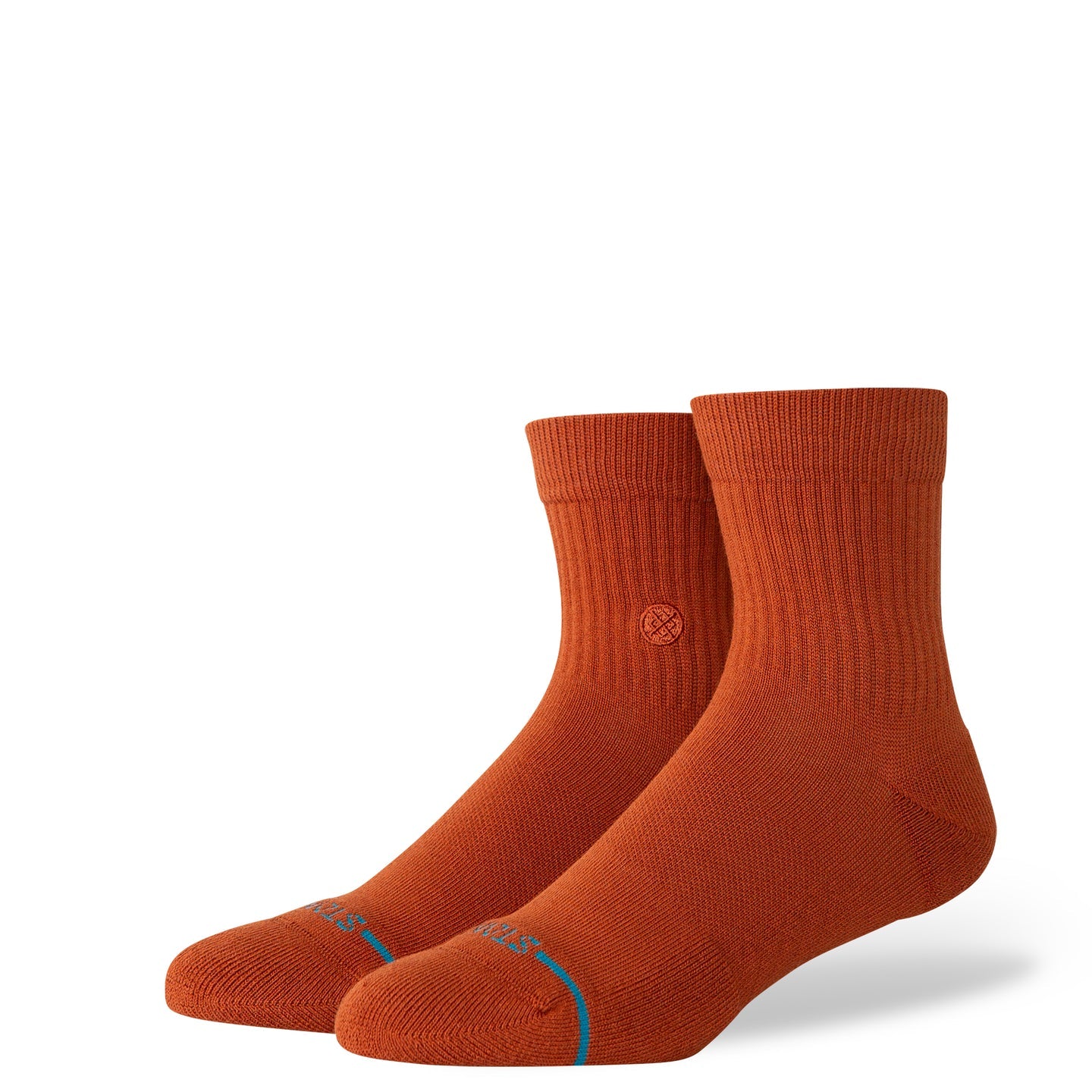 STANCE SOCKS ICON QUARTER BURNT ORANGE