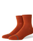 STANCE SOCKS ICON QUARTER BURNT ORANGE