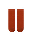 STANCE SOCKS ICON QUARTER BURNT ORANGE