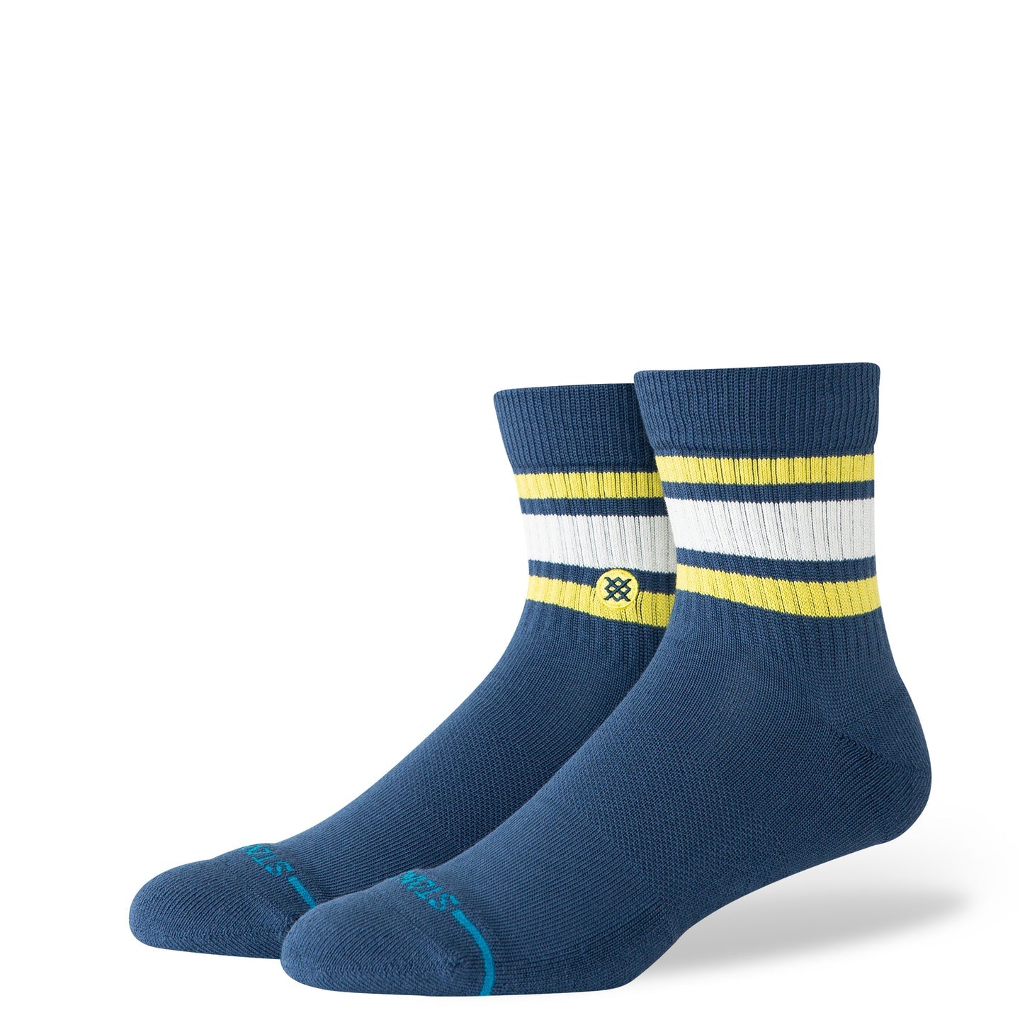 STANCE SOCKS BOTD QUARTER DEEP TEAL - The Drive Skateboard Shop