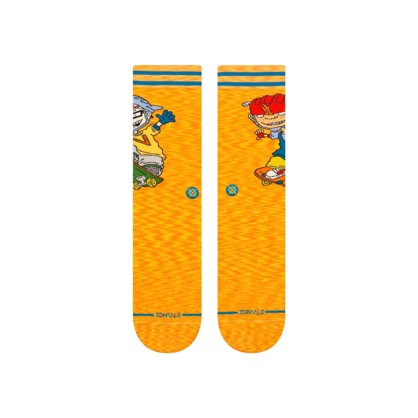 STANCE SOCKS X ROCKET POWER SAM AND TWISTER CREW ORANGE