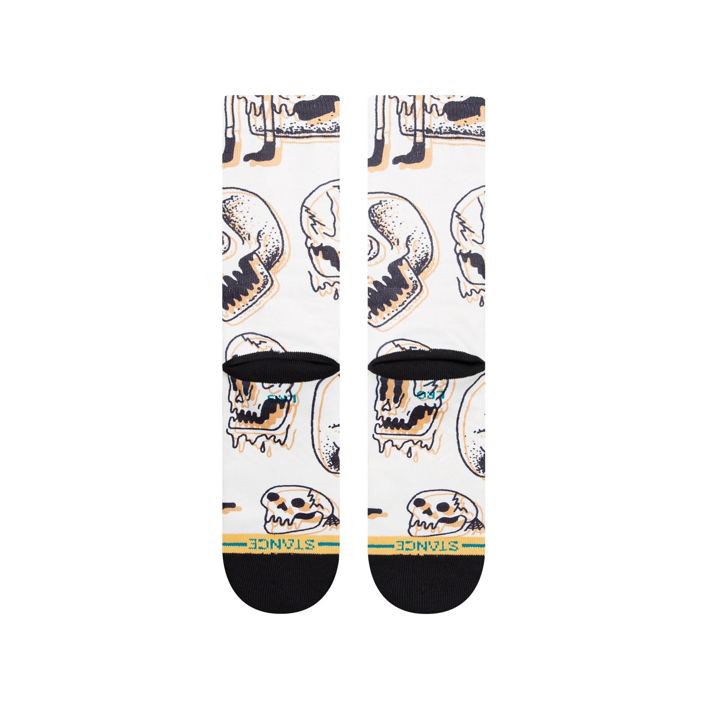 STANCE SOCKS TALKIN HEADS VINTAGE WHITE - The Drive Skateshop