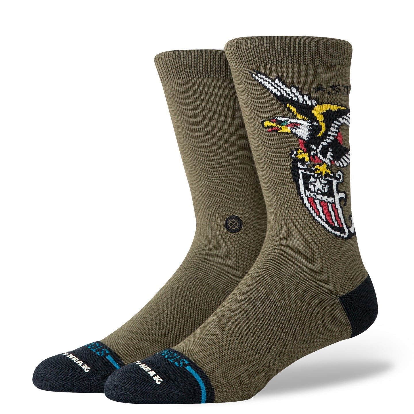 STANCE SOCKS X BERT KRAK THE EAGLE CREW MILITARY GREEN