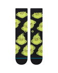 STANCE SOCKS GRINCH MEAN ONE - BLACK - The Drive Skateshop