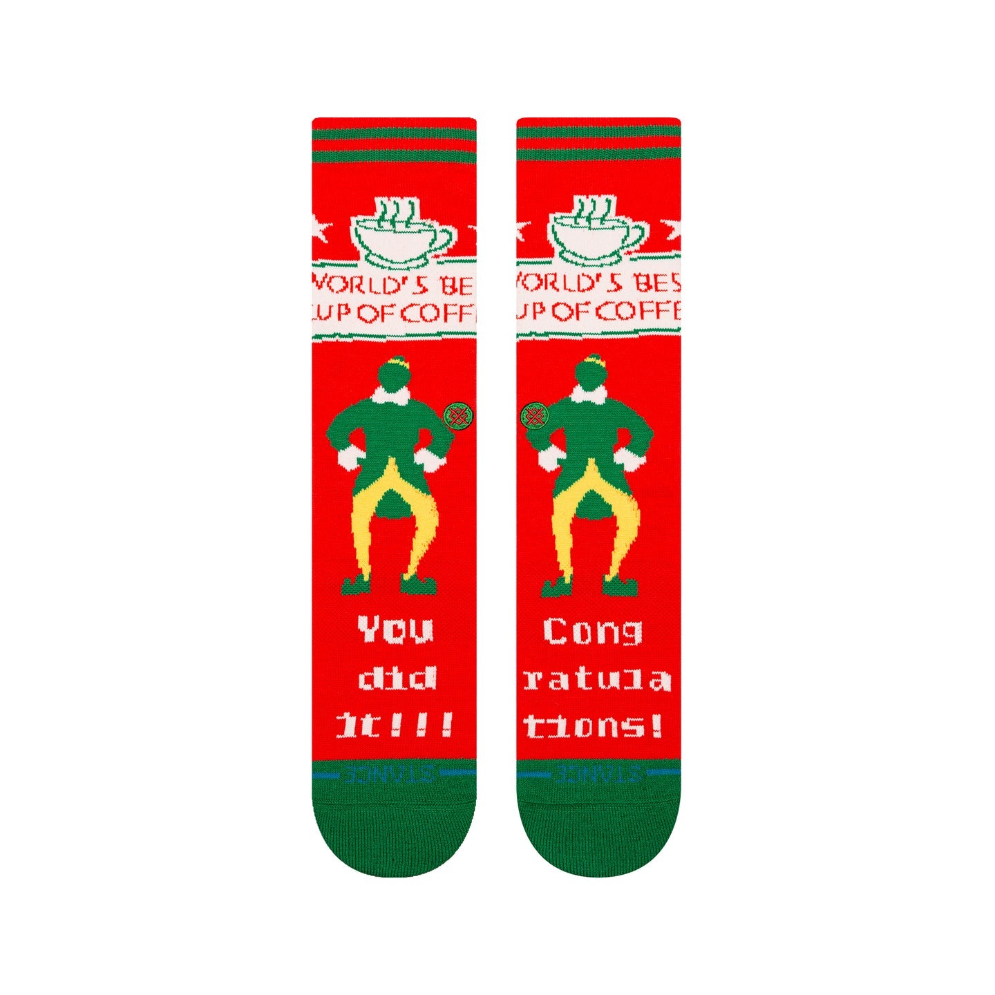 STANCE SOCKS X ELF WORLDS BEST RED
