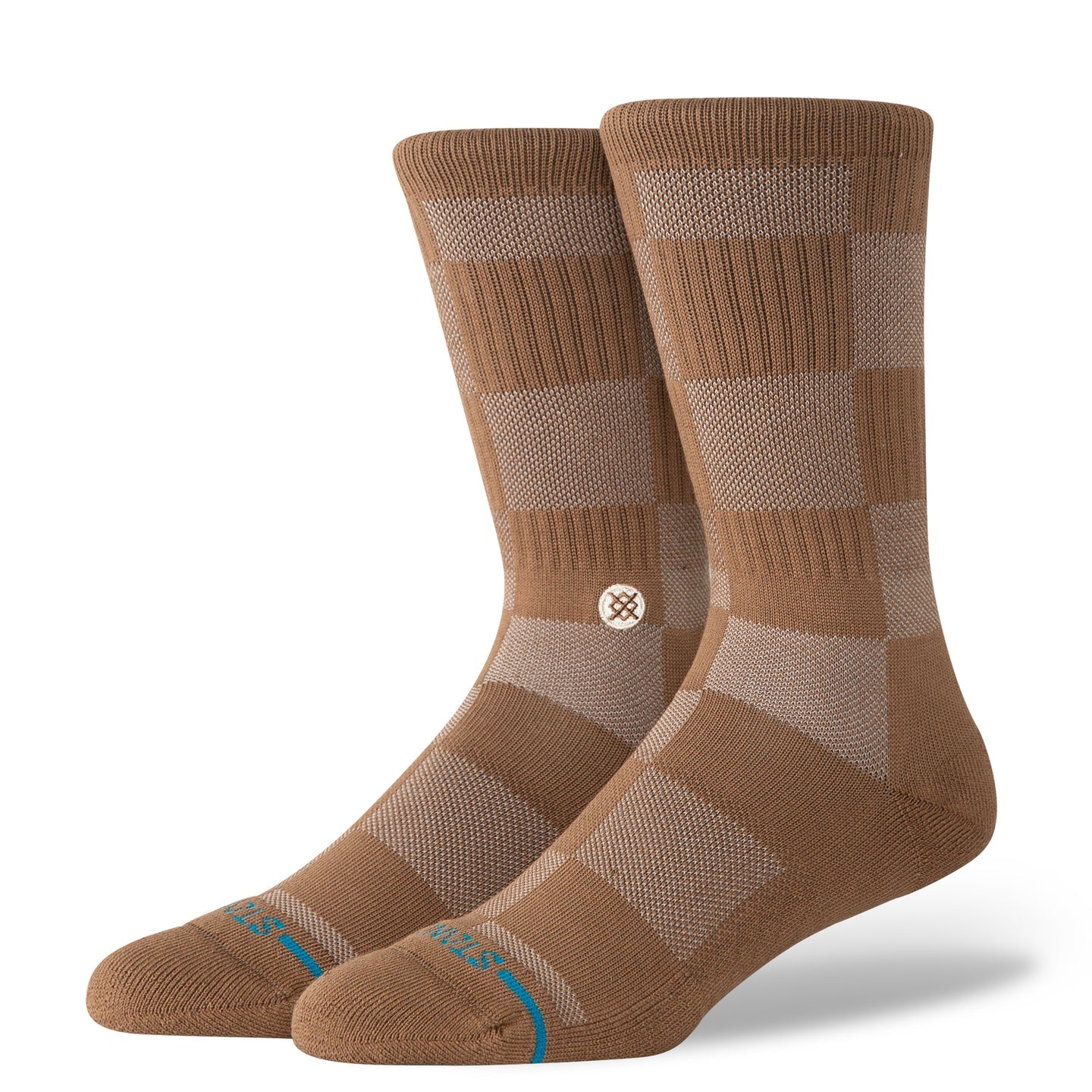 STANCE SOCKS  DOWN AND OUT CREW BROWN
