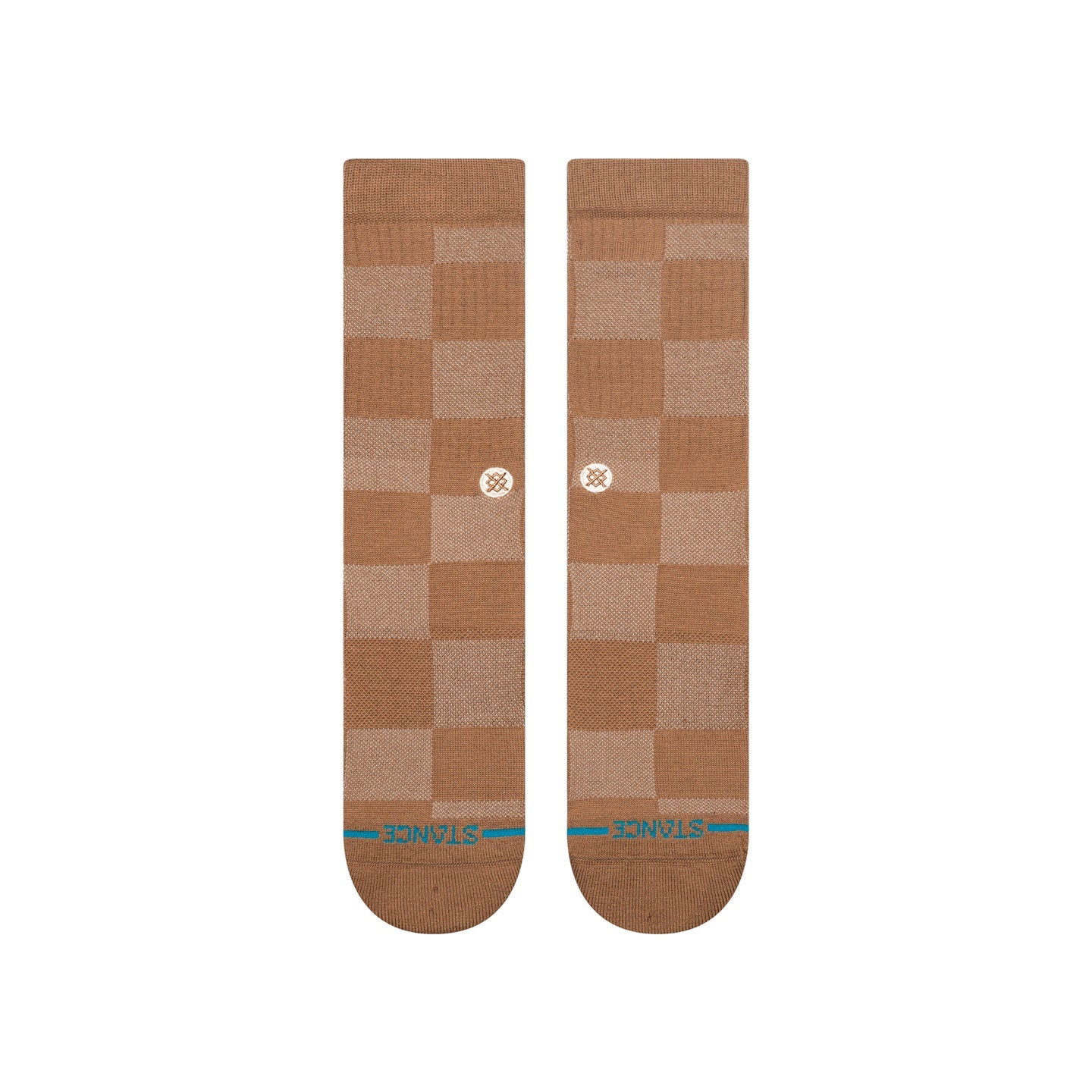 STANCE SOCKS  DOWN AND OUT CREW BROWN