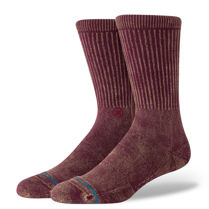 STANCE SOCKS ICON DYED CREW FIG