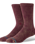 STANCE SOCKS ICON DYED CREW FIG