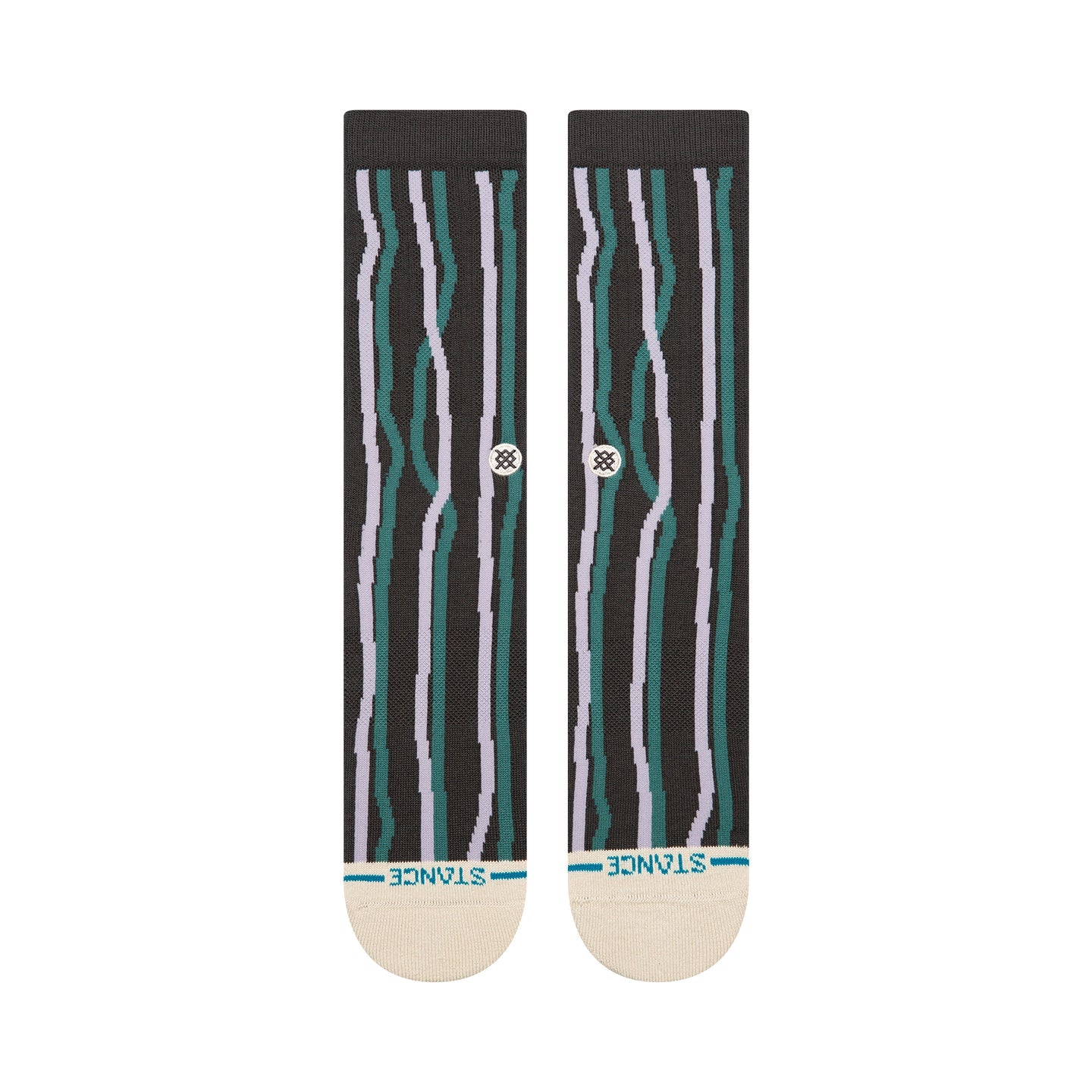 STANCE SOCKS KELP CREW CHARCOAL - The Drive Skateboard Shop