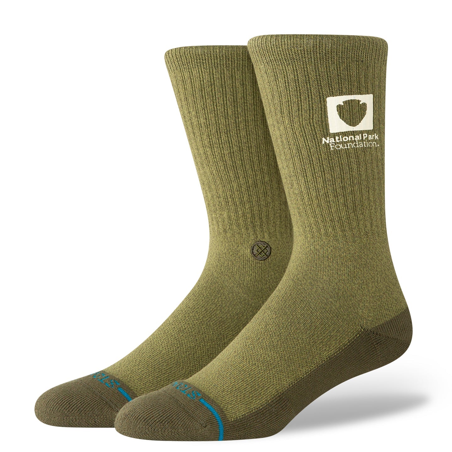 STANCE SOCKS NATIONAL PARK CREW MILITARY GREEN