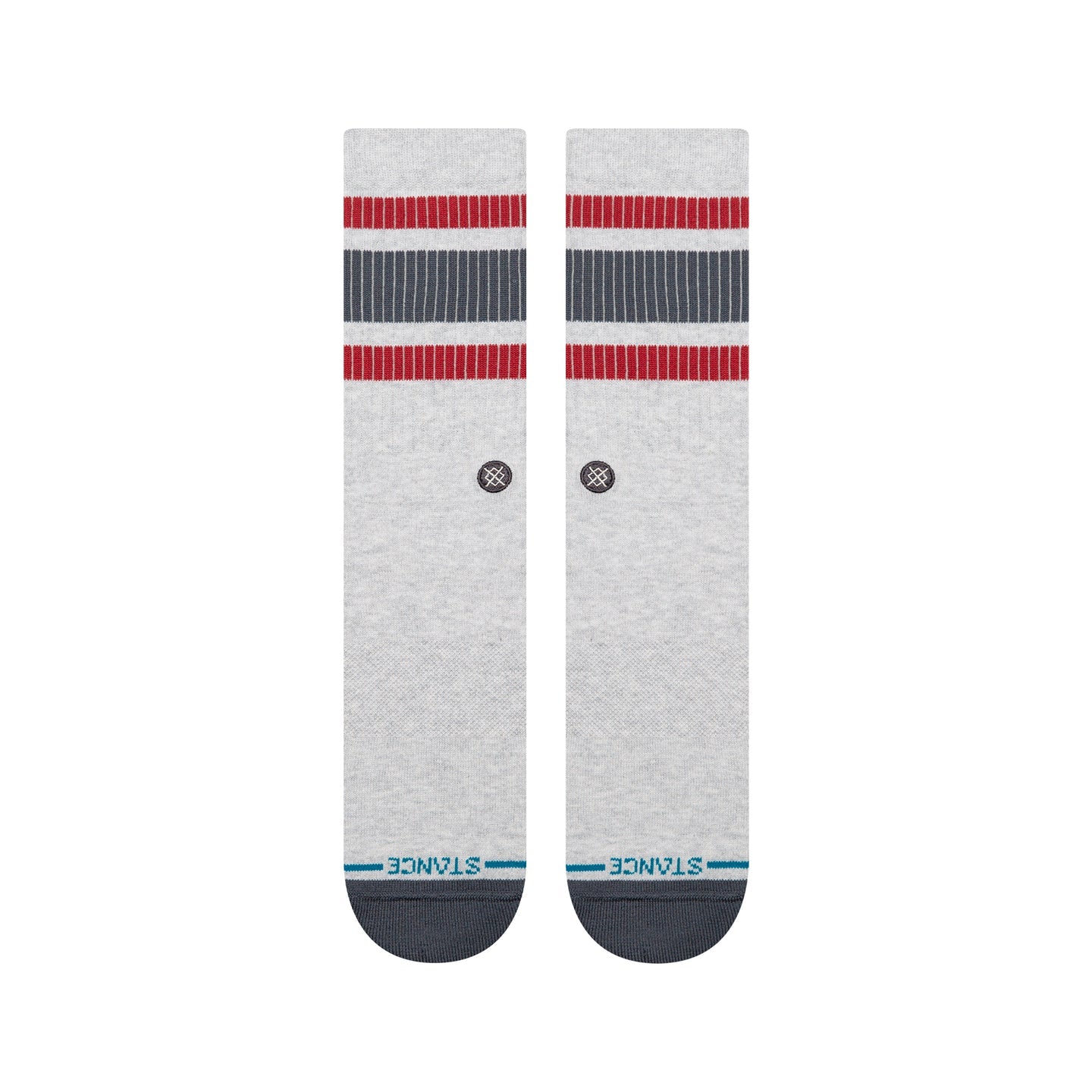 STANCE SOCKS BOYD POP STITCH CREW HEATHER GREY