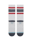 STANCE SOCKS BOYD POP STITCH CREW HEATHER GREY