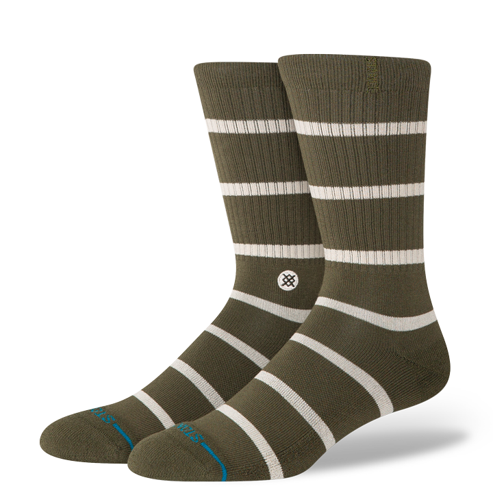 STANCE SOCKS HERITAGE CREW OLIVE