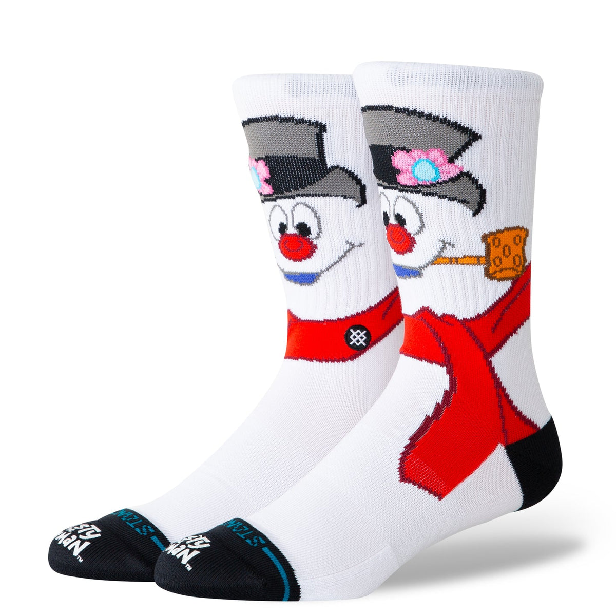 Stance Frosty the Snowman crew socks in white with festive character design