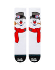 STANCE Frosty the Snowman crew socks in white with festive character design