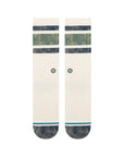 Stance Signature Boyd Wash Crew socks in Atlantic blue with signature patterned design