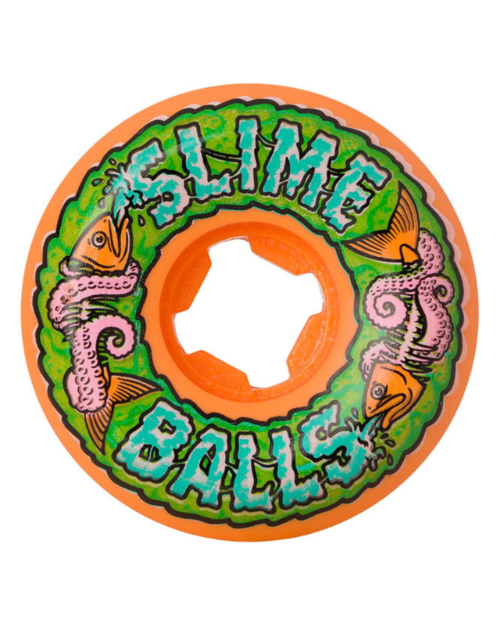 SLIME BALLS WHEELS FISH BALLS SPEED BALLS ORANGE 99A (56MM)