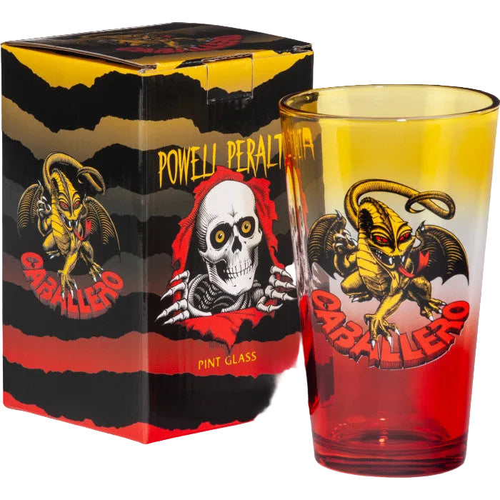 POWELL-PERALTA PINT GLASS CAB DRAGON RASTA