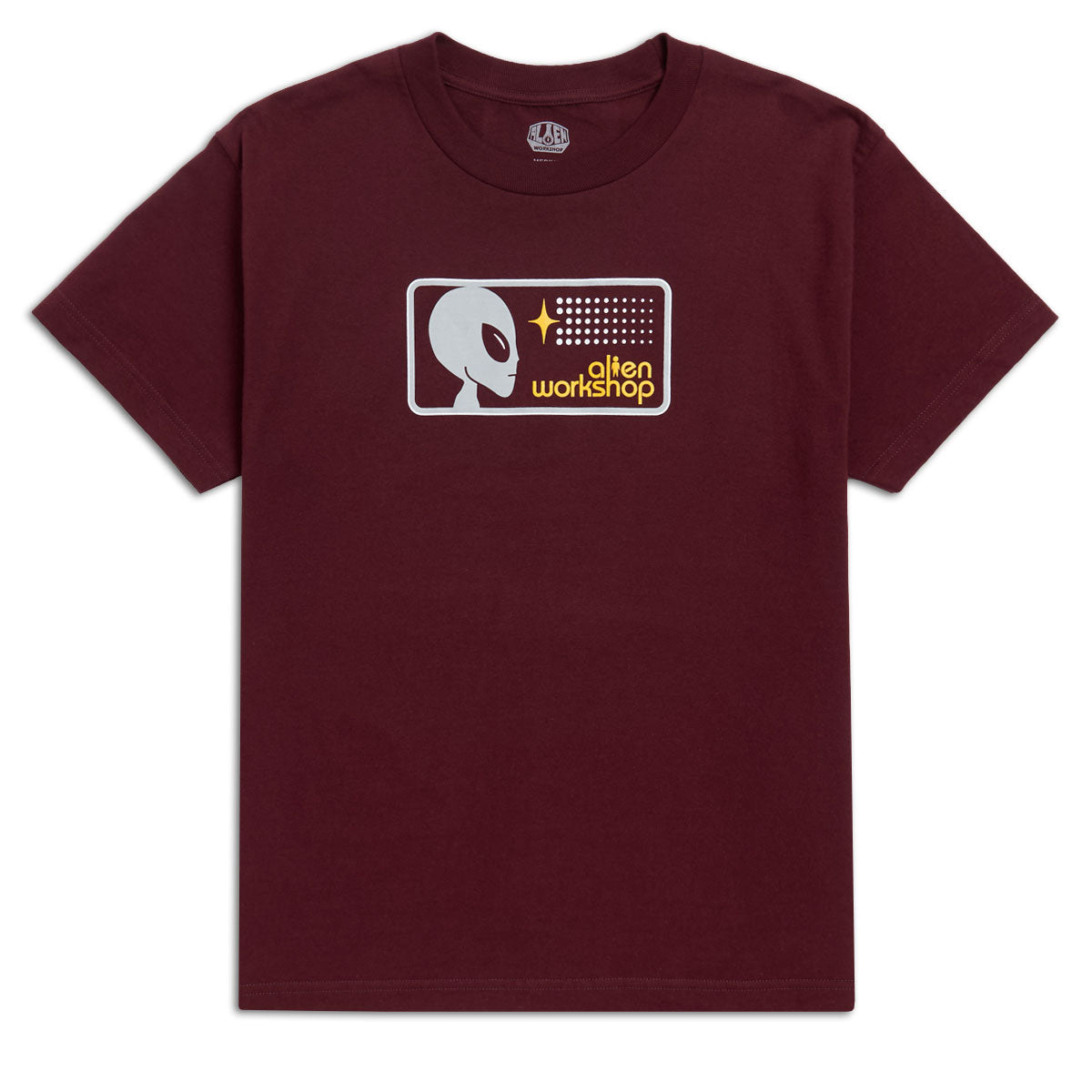 ALIEN WORKSHOP T-SHIRT STROBE BADGE MAROON