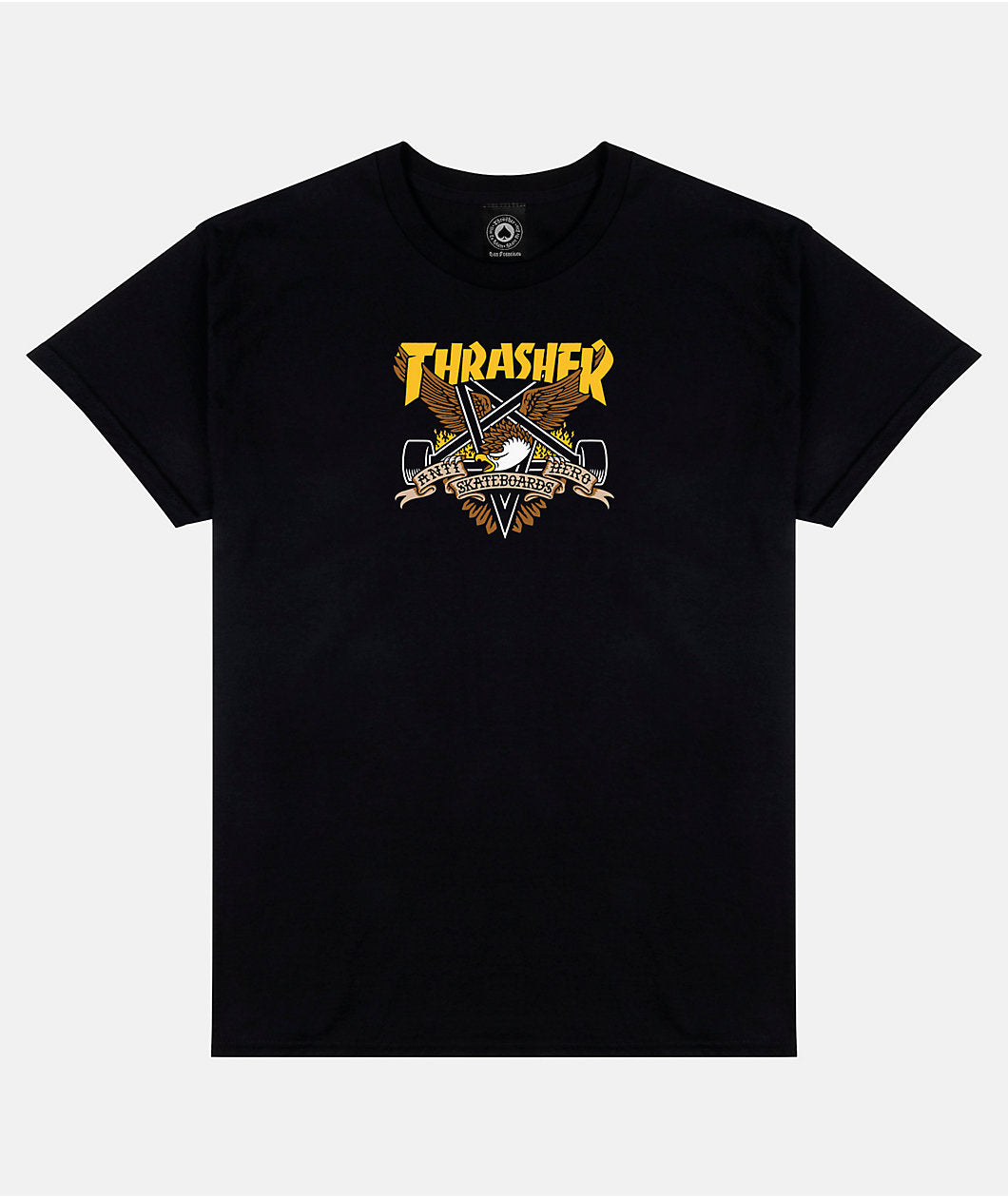 ANTIHERO X THRASHER EAGLEGRAM T-SHIRT BLACK