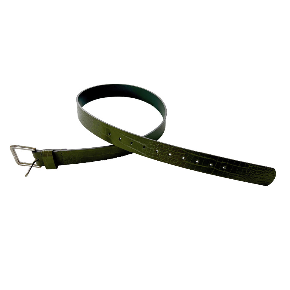LOVIAH BELT CROCODILE BLACK