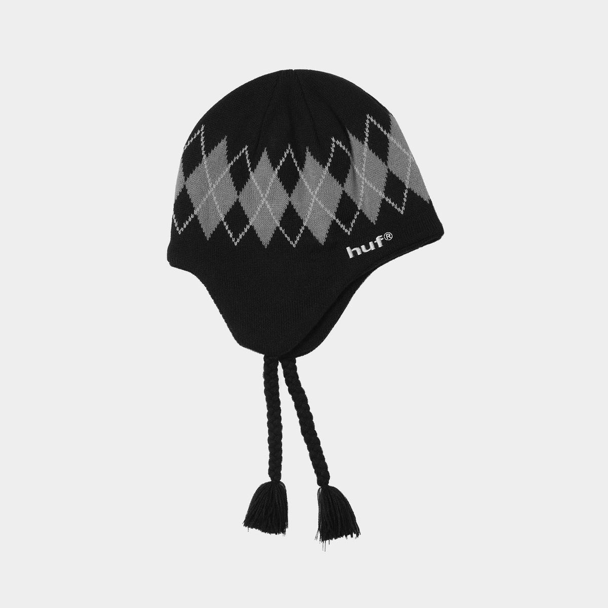 HUF WILSON BRAIDED BEANIE BLACK