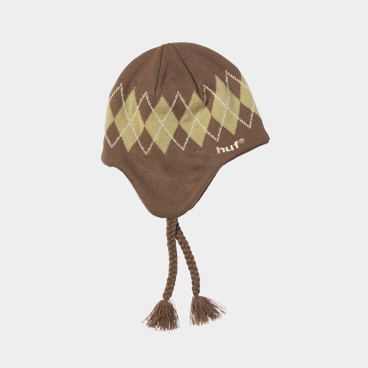 HUF WILSON BRAIDED BEANIE BROWN