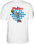 POWELL PERALTA BONES BRIGADE T-SHIRT MULLEN WHITE