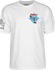 POWELL PERALTA BONES BRIGADE T-SHIRT MULLEN WHITE