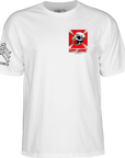 POWELL PERALTA BONES BRIGADE T-SHIRT HAWK WHITE