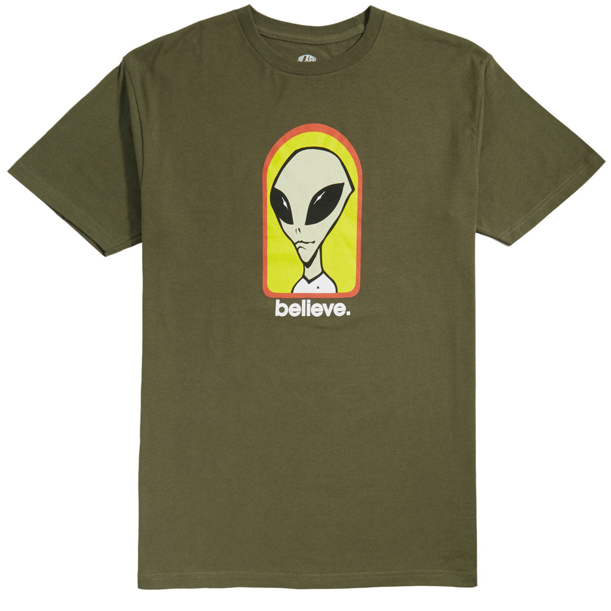 ALIEN WORKSHOP BELIEVE SHIRT OLIVE