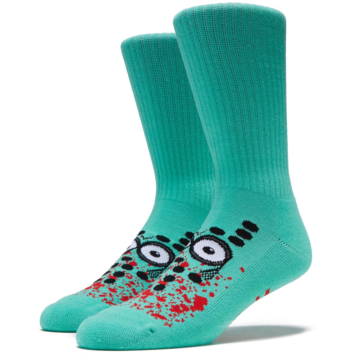 HEROIN CURB KILLER SOCKS TEAL