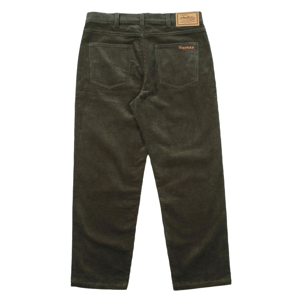 THEORIES PAVILLION WIDE WALE CORDUROY PANTS MOSS