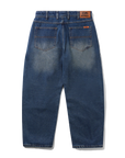 BUTTER BAGGY DENIM JEANS DISTRESSED INDIGO