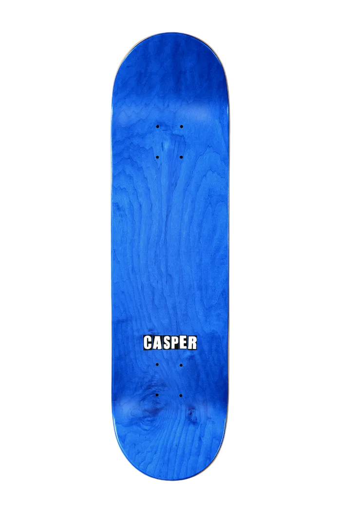 Baker skateboard deck Casper Brooker "You Bastard" 8.475-inch size, featuring graphic design and branding on the deck's top surface