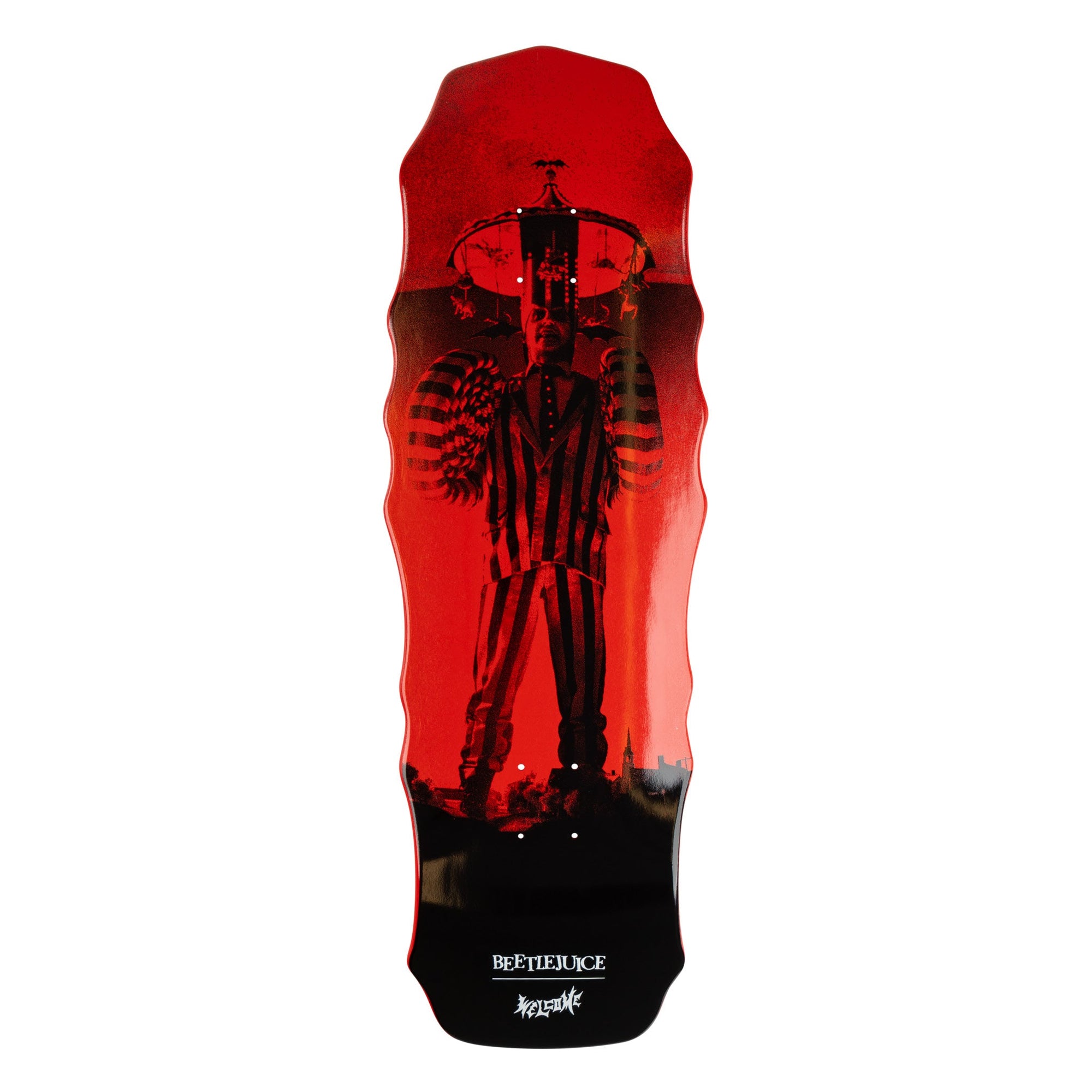 WELCOME X BEETLEJUICE DECK CAROUSEL RED DIP (10")